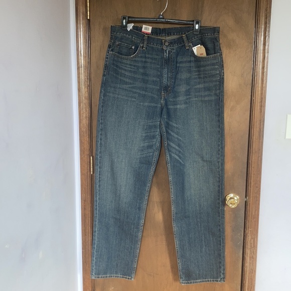 Relisted Levi’s 550 relaxed slight distressed jean tapered leg 40 X 36 big&tall - Picture 10 of 17
